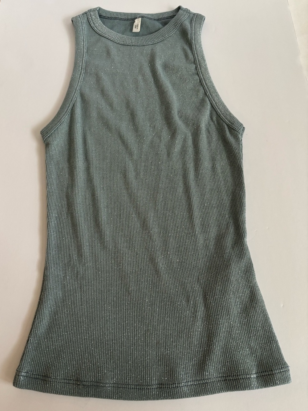 Intimissimi Ribbed Lamé Cotton Vest Top